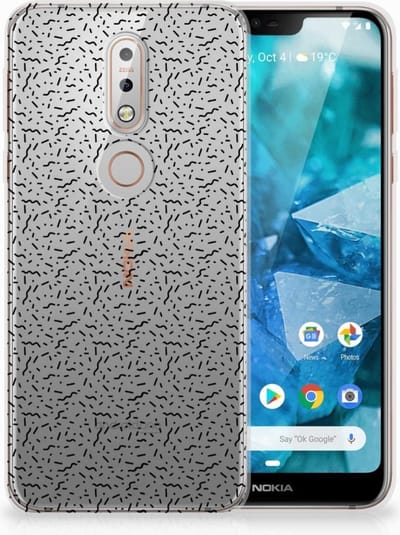 Nokia 7.1 TPU bumper Stripes Dots