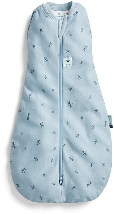 Ergopouch Cocoon inbaker slaapzak - 1,0 Tog - 2-in-1 Slaapzak - Combi Slaapzak Baby + inbakerslaapzak - Slaapzakken - Slaapzak 60 cm - Dragonflies