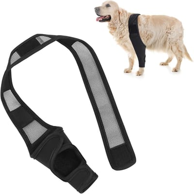 Verstelbare Rubber Bandage voor Honden, Bescherming en Ondersteuning voor Achterpoten, Lekbescherming en Comfort voor Honden