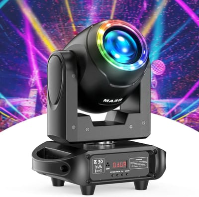 Thuys – 120 W Beweegbare Koppen – Led Podiumverlichting –16 Prisma Lampen – Voor Discotheken – Zwart