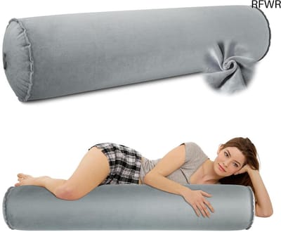 RFWR® Opblaasbaar Zijslaapkussen 120 x 20 cm - Licht en Compact Volledige Lichaam Kussen voor Reizen