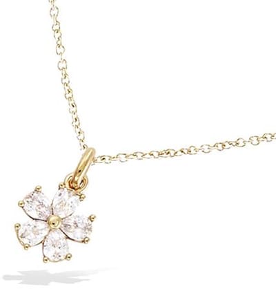 CHIVAL 18K Goud Vergulde Ketting – Elva – Tijdloos - Elegant - Hypoallergeen - Valentijn - Moederdag - Luxe - Liefde - Cadeau voor Haar - Bloem - Hanger - Sieraad - Geschenkverpakking- Zirkonia