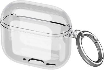 Hoesje Geschikt voor Apple AirPods 4 | TPU | met Ring | Transparant