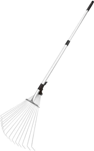 Telescopische Hark met Steel - Bladhark van Staal en Aluminium - 50 cm Werkbreedte