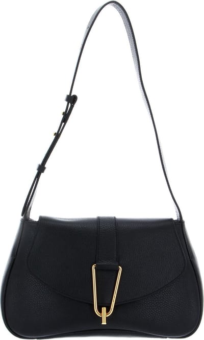 COCCINELLE Schoudertas Coccinelle Himma Handbag Grained Leather Noir Zwart