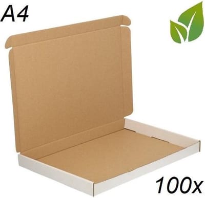 Power Escorts- Gerecycled - 100 stuks Brievenbusdoos 299 x 213 x 28 mm (A4)