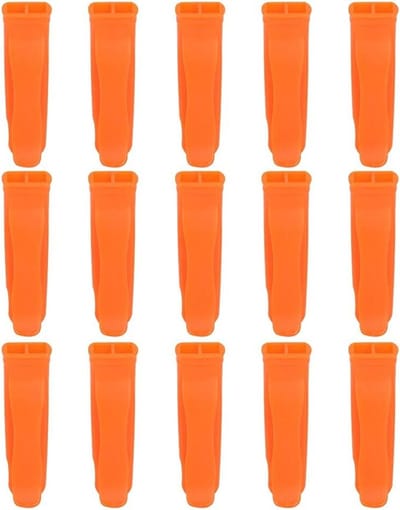 15 Stuks PP Plastic Fluit voor Buiten, Noodoverleving, Sport en Spelen - Fel Oranje Veiligheidsfluit