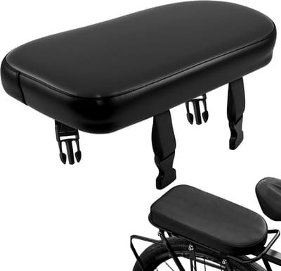 Fiets achterkussen - Bagagedrager zitje - Comfortabel fietsen - Waterdicht en schokbestendig - 30 x 145 cm - Zwart