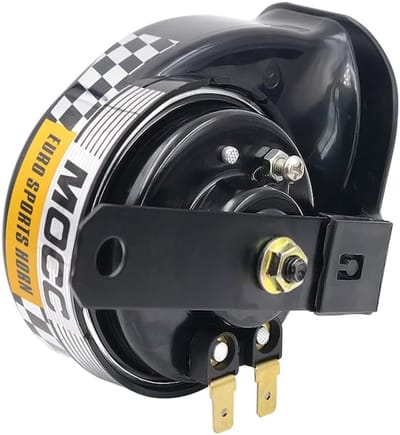 Luid Signaal - Elektrische Hoorn - Voertuig Waarschuwing - 130 dB Geluid - 12 Volt - Zwart