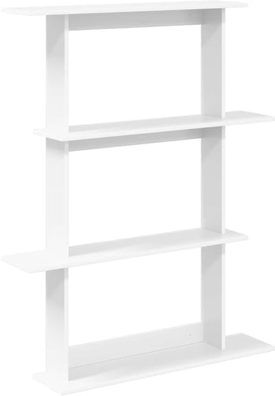 vidaXL - Wandplank - Wit - 100 - x - 20 - x - 126 - cm - Bewerkt - hout