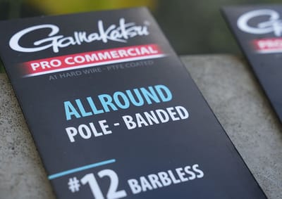 Gamakatsu Allround Pole Banded Barbless Onderlijnen H16 0.13mm 15cm