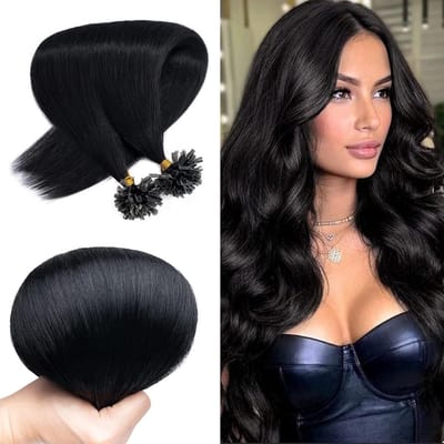 Echte Haar Extensions met Keratine U-Tip, 200 Strengen van 0.5 g, 50 cm Lang, Remy Kwaliteit
