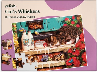 Puzzel - Legpuzzel - Ontspanning - Grote stukken - 35 delen - Katten snorharen
