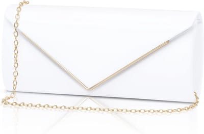 Dames Envelop Tas met Pailletten in Glanzend Zilver - Stijlvolle Handtas voor Feestjes en Avonden