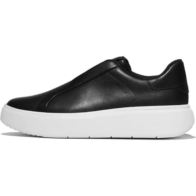 FitFlop FitFlop Rtg Leather Laceless Sneakers ZWART - Maat 40