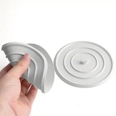 Siliconen Afvoerplug 11 cm - Set van 2 - Universele Afvoerstop voor Gootsteen, Wastafel & Bad - Wit