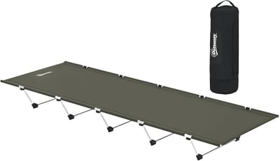 Lichtgewicht Campingbed voor Buiten - Draagbaar Slaapbed met Ondersteuning tot 150 kg en Inclusief Draagtas
