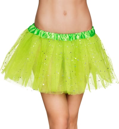 Boland - Tutu Twinkle neongroen (M/L) - Volwassenen - Fee - 80's & 90's - Disco- Glitter and Glamour- Feeën, Elfje