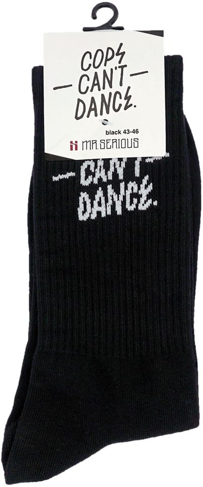 Cops can’t dance socks black