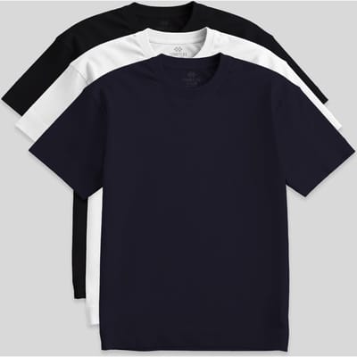 Heren Katoen Elastaan Rundhals T-shirt