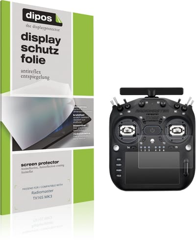 dipos – 2x Matte Beschermfolie geschikt voor Radiomaster TX16S MK3 | Krasbestendige & antireflecterende Screenprotector Ultra-Thin