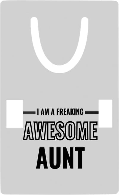 Hacebo® - I am a freaking awesome aunt metalen boekenlegger - de meest geweldigste tante - verjaardagscadeau - verjaardag - cadeau - cadeautje voor tante - tante artikelen - kado - geschenk - gift Bladwijzer boekenleggers - 7.6 cm x 5cm