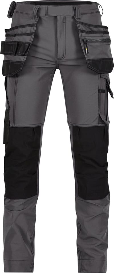 Stretch holsterzakkenbroek met kniezakken