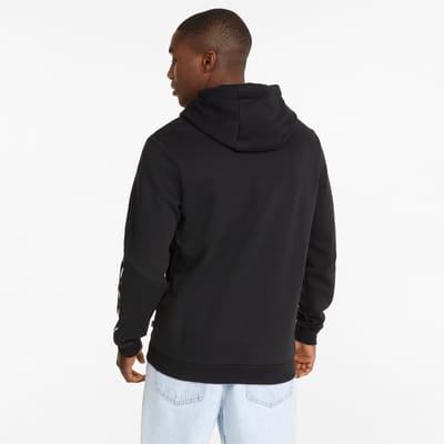 PUMA ESS+ Tape Hoodie FL Heren Trui - Zwart - Maat S
