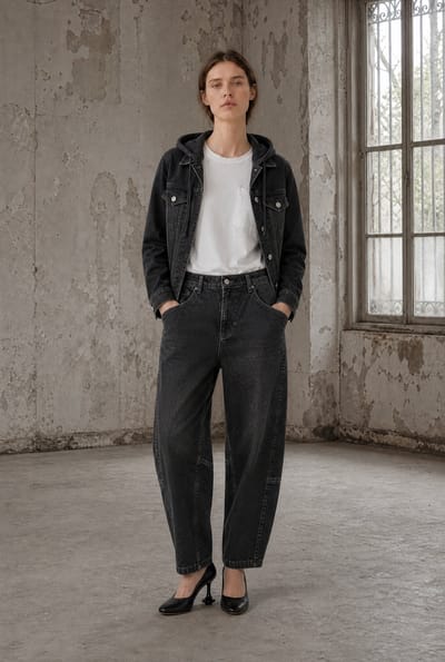 Jessie faded hood jacket | Faded Black - Faded Black / 38