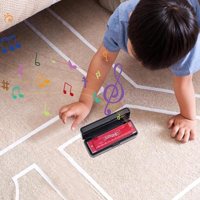 Mondharmonica voor beginners - Mundorgan Muziekinstrument - Muziek Leren Spelen - Op waterbasis veilig materiaal