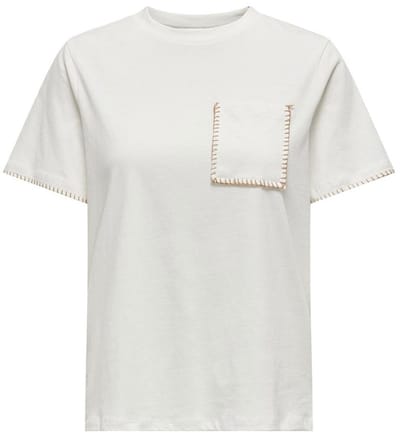 Only Karen T-shirt Met Korte Mouwen Wit XL Vrouw