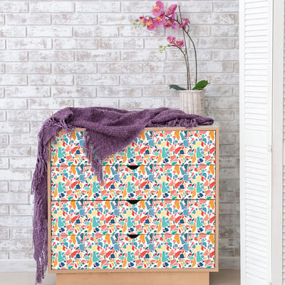 Terrazzo meubelsticker, Ankara-patroon, 40 x 60 cm