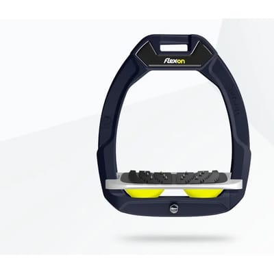 Veiligheidseisen voor de ruitersport Schuin Ultra Grip Aluminium/Grijs/Geel Flex-On Safe-On