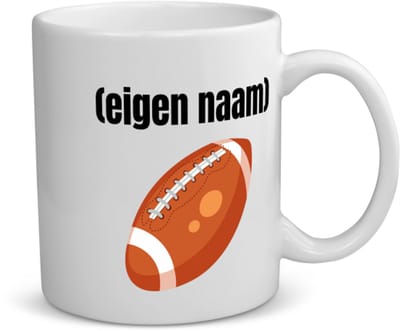 Akyol - rugbybal met eigen naam koffiemok - theemok - Rugby - atleten - iemand die houdt van rugby - verjaardag - cadeau - kado - 350 ML inhoud