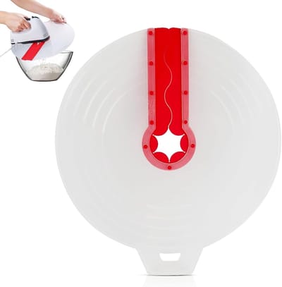 Siliconen Spatdeksel Ø 34 cm voor Handmixer, Mengkom Spatbescherming, Eieren Spatdeksel en Deksel tegen Spatten tijdens het Mixen