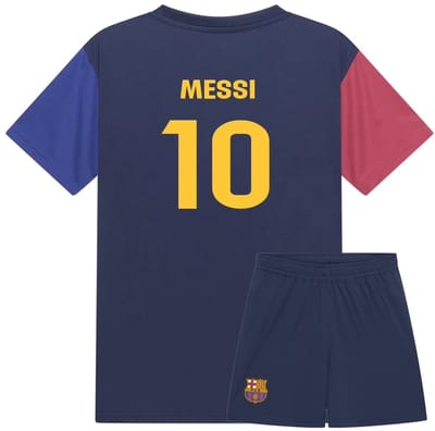 Messi FC Barcelona Voetbaltenue Thuis - Voetbal Tenue Kinderen - Shirt en Broekje - Jongens en Meisjes -- Maat 152