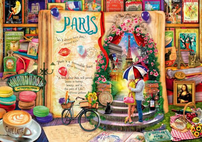 Bluebird puzzel Life is an Open Book Paris - 2000 stukjes.