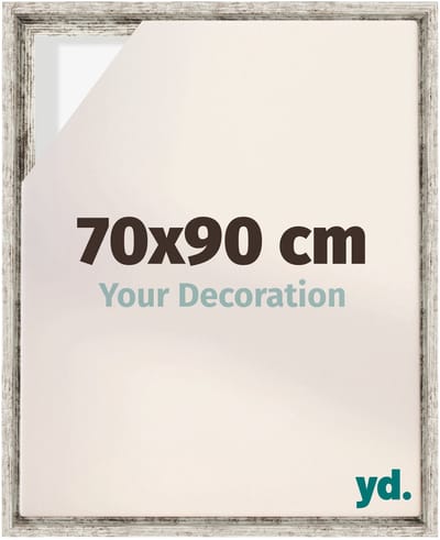 Your Decoration - Baklijst 70x90 cm - Wit Vintage - Baklijst voor Canvas - MDF - Lyon