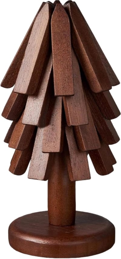 longziming Onderzetters Hout 4 Stuks – Hittebestendig – Boom Motief – Voor Pannen, Ovenschaal, Theepot – Keuken Decoratie & Housewarming Cadeau