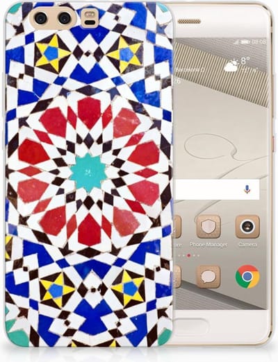 Huawei P10 Plus TPU Siliconen Hoesje Mozaïek