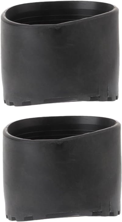 Ladder Voet Covers - Ladder Beschermers - Vloer Beschermen - Antislip en Geluiddempend - 6x6 cm - Zwart