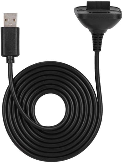 Store_7 - Oplader voor Xbox 360 Controller - Snelle Oplaadkabel - 1.5M - Zwart - Oplaadtijd verkorten - Geschikt voor gamers - Kleur zwart