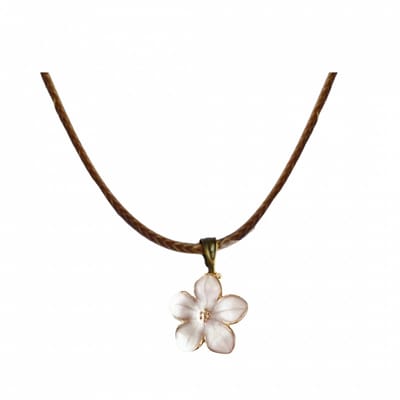 Ketting -Chimay -wit- bruin- koordketting - Charme Bijoux