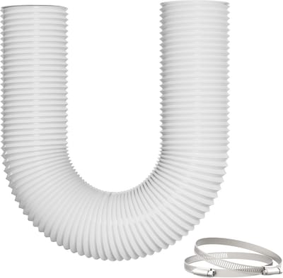 Flexibele ventilatieslang 75 mm x 5 m - Hittebestendig en geluidsreducerend met roestvrijstalen bevestigingen
