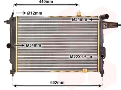 Van Wezel - RADIATOR VOOR OPEL VECTRA A 1988-1995 03096381