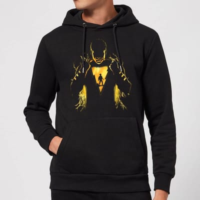 Shazam! Lightning Silhouet hoodie - Zwart - S