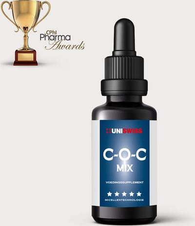 C-O-C mix Curcumine (Kurkuma), Olibanum (Frankincense) & Vitamine C - 30ML - 600 Druppels - MyCell Enhanced Technology® - Vegan - Bio Oil - Etherische Olie - Raw - Supplement