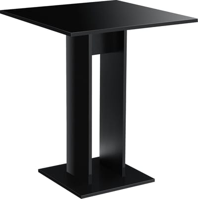 Design eettafel Lindesnes vierkant 65x65x78 zwart hoogglans