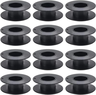 Plastic Draadspoelen - Garen Klossen - Ambachten Organiseren - Glad Oppervlak - 15 Stuks - Zwart