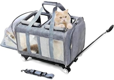 Lexium Katten Vervoersbox - Kattenvervoersbox - Reistas Katten - Reismand - Kattendraagtas - Transporttas